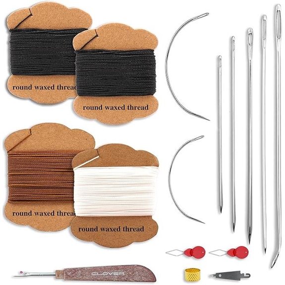Professional Furniture Repair Sewing Kit (4 Rolls Needles Tools)