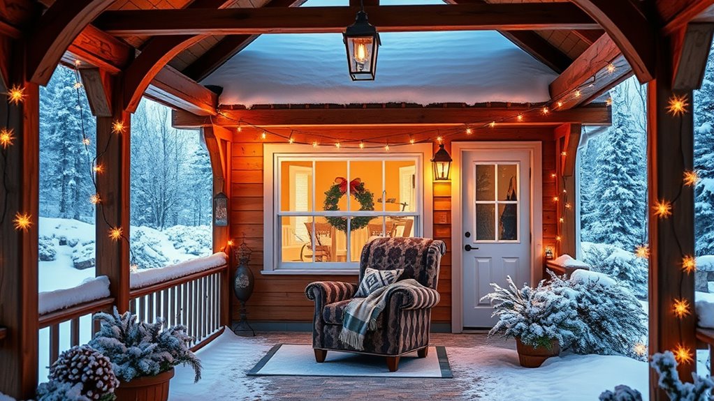 cozy winter porch enhancements