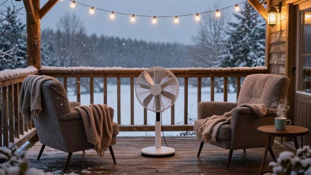 deck fans romantic winter