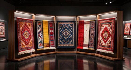 designer rug display racks