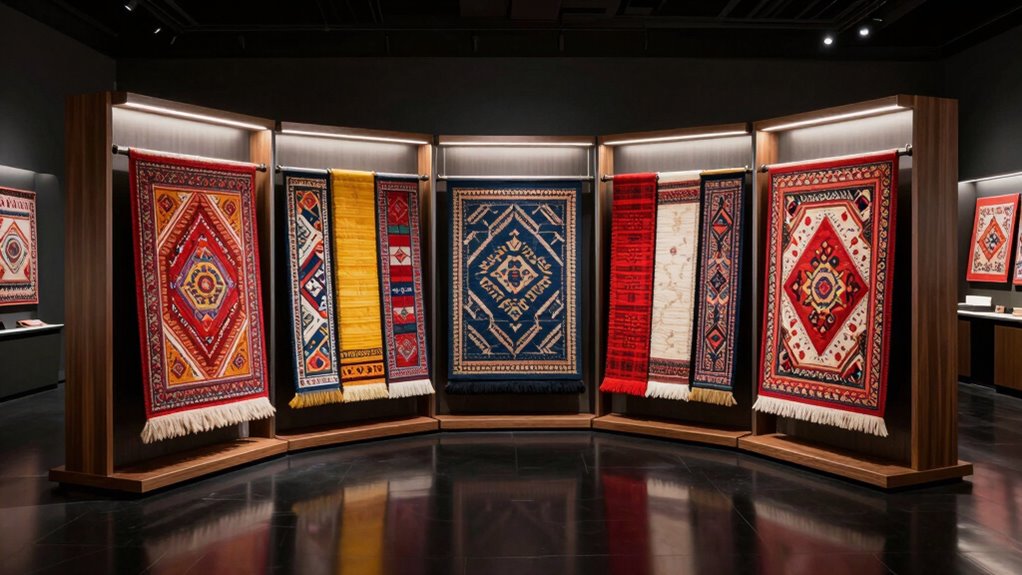 designer rug display racks