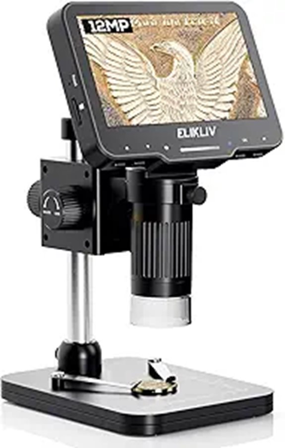 Elikliv 4.3 LCD Digital Microscope with LED Lights