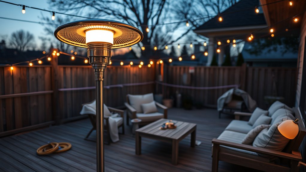 documenting outdoor heating setup