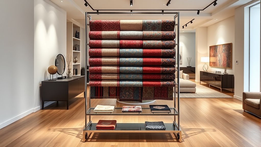 durable adjustable display rack