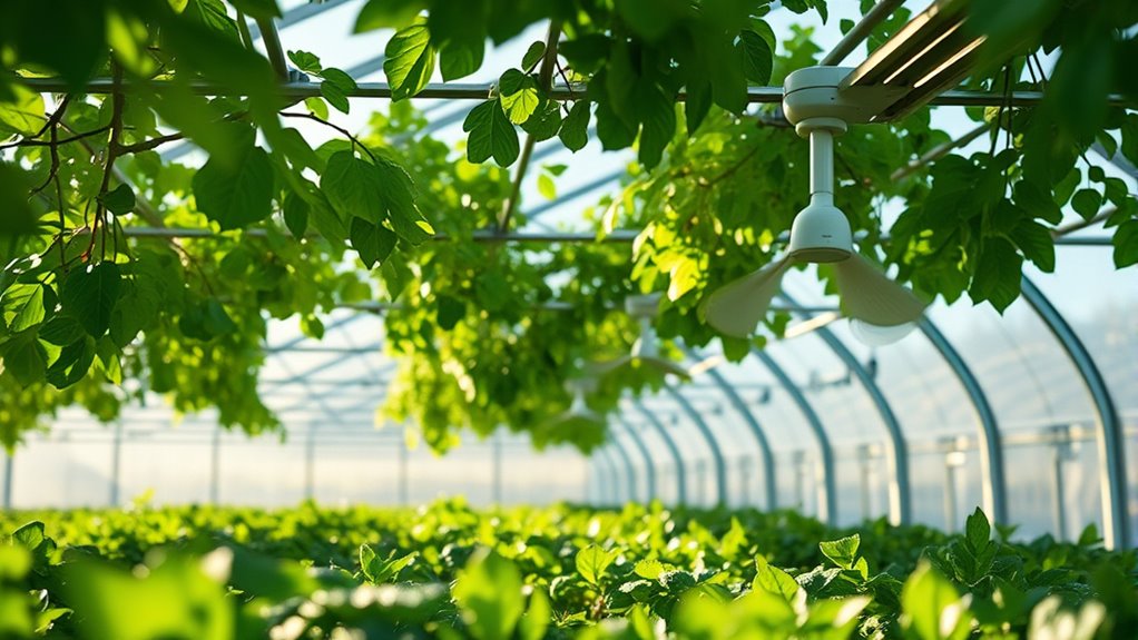 efficient cordless greenhouse ventilation