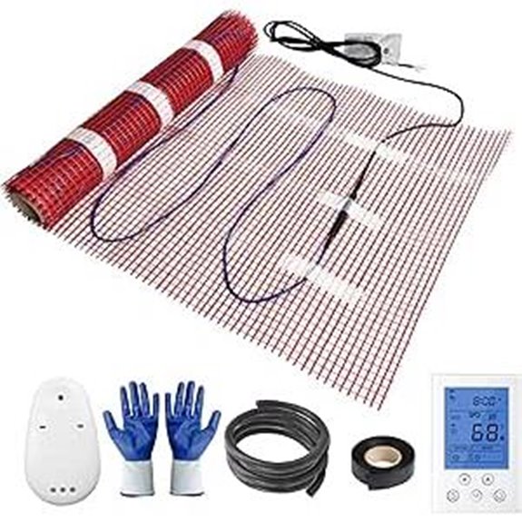Electric Radiant Floor Heating System with Thermostat