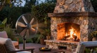 enhancing outdoor fireplace performance