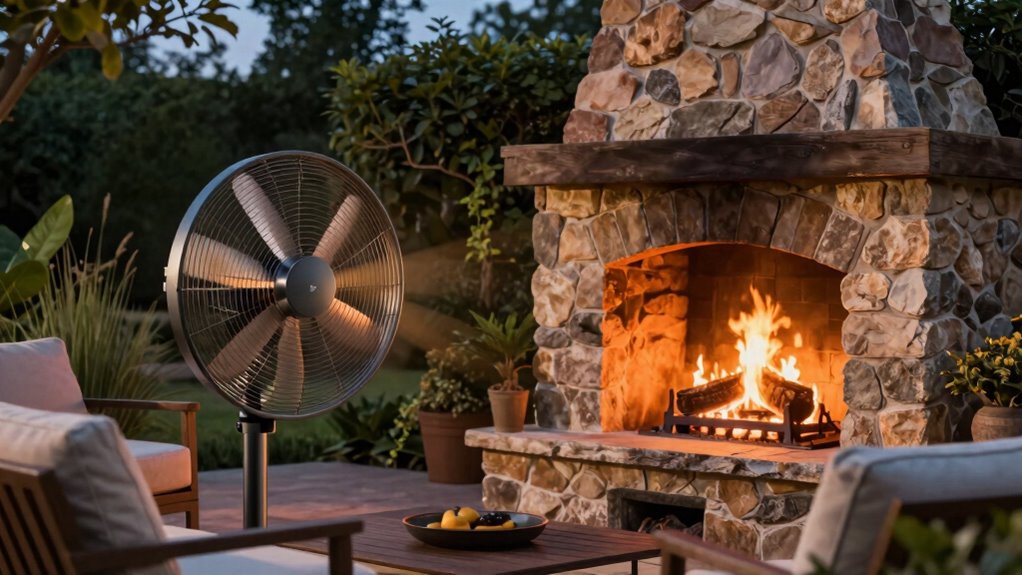 enhancing outdoor fireplace performance