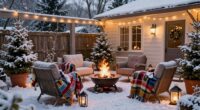family transforms icy patio