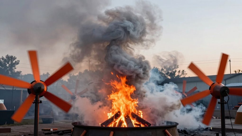 fan assisted smoke evacuation