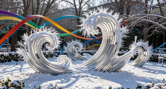 fan driven kinetic winter garden