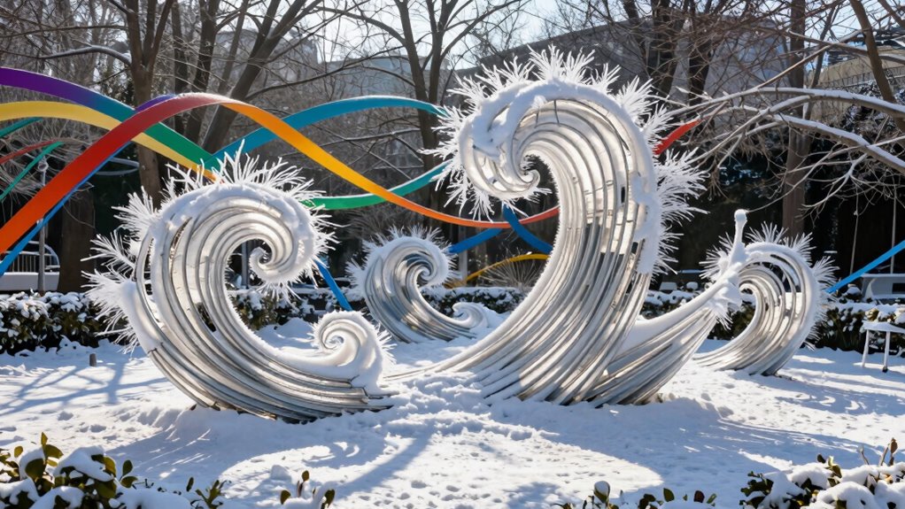 fan driven kinetic winter garden