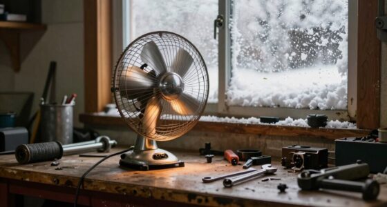 fan enhances winter workshop safety
