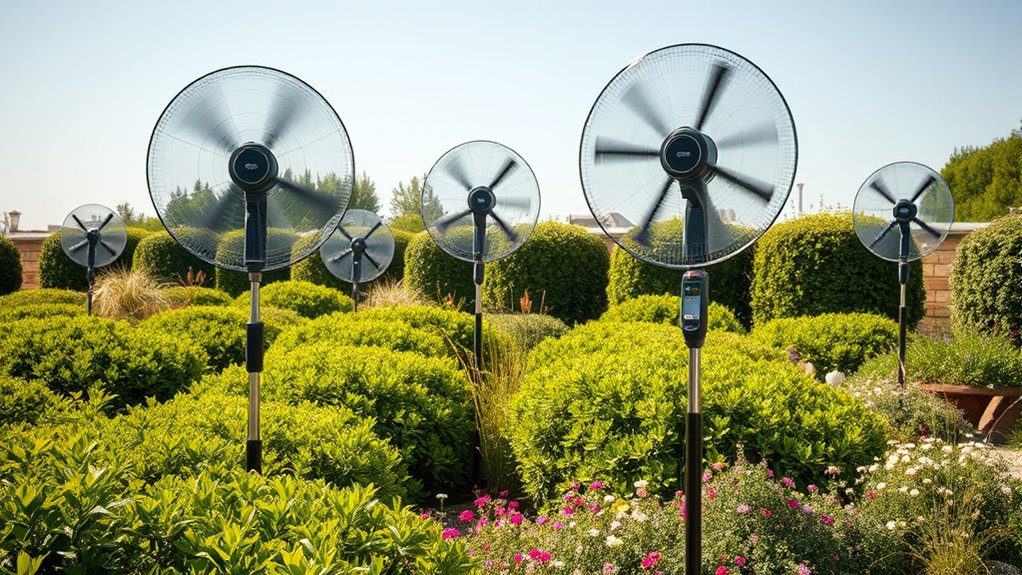 fans as wind barriers
