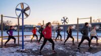 fans enhance cold weather exercise