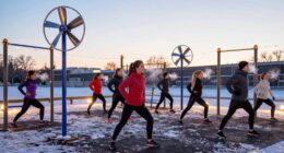 fans enhance cold weather exercise