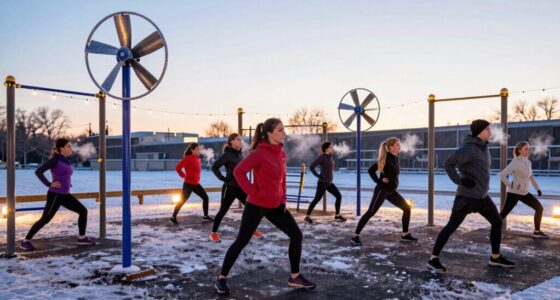fans enhance cold weather exercise