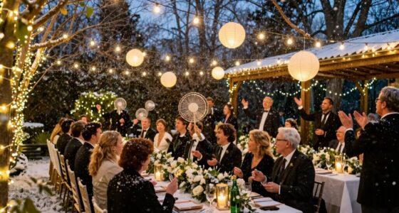 fans saved winter wedding