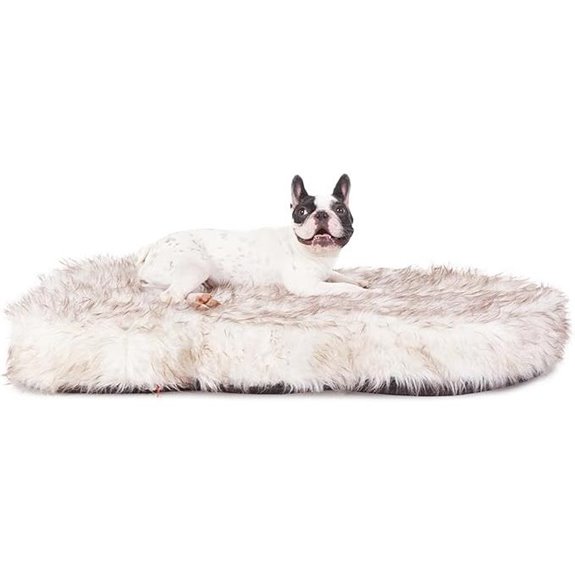 faux fur orthopedic bed