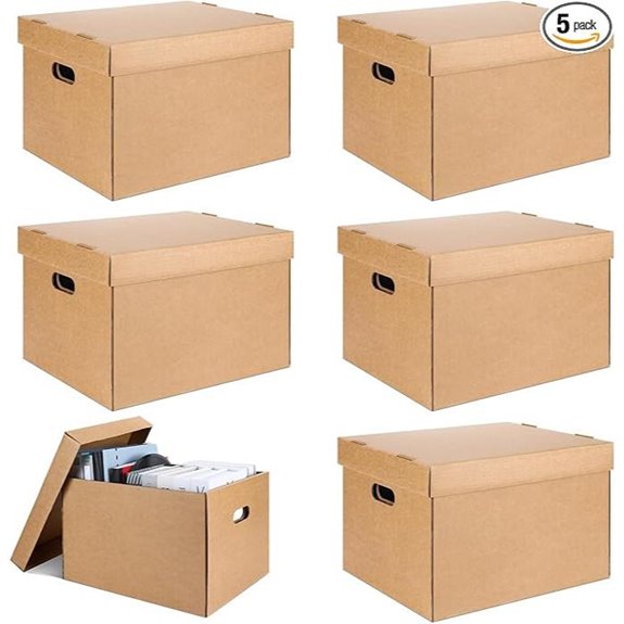 5 Pcs Acid-Free Archival Storage Boxes