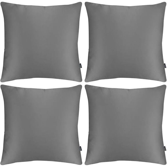 Faylapa 4 Pack Satin Throw Pillow Covers (18)
