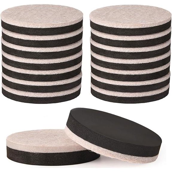 Felt Furniture Sliders for Hardwood Floors (16 pcs)