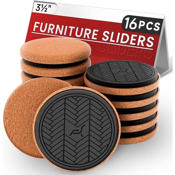 PISAO Felt Furniture Sliders for Hardwood Floors