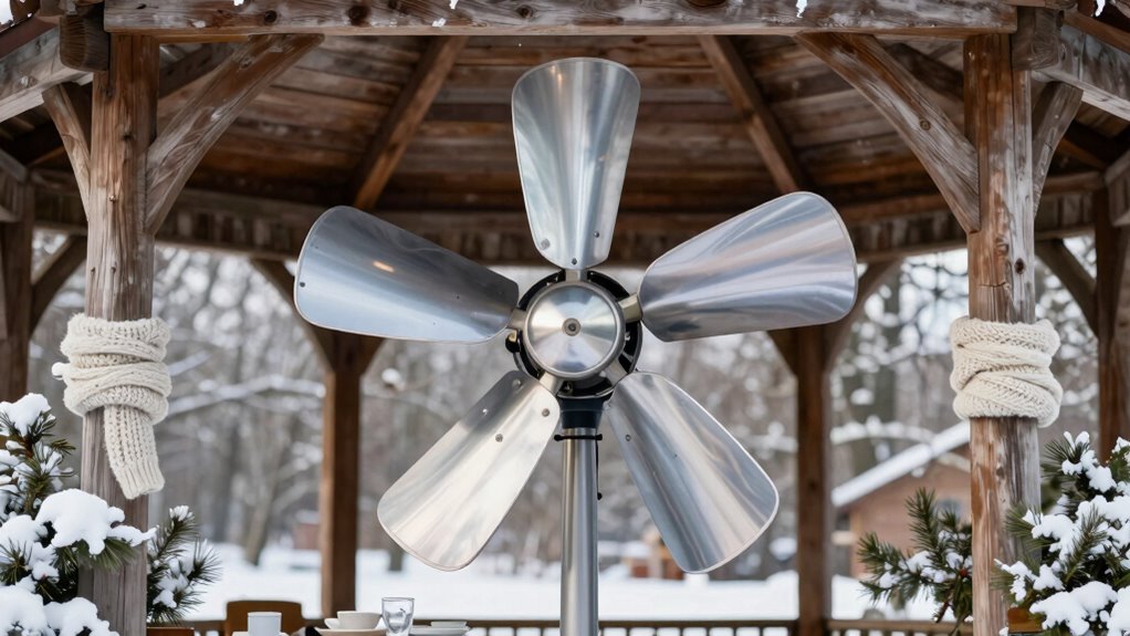 gazebo fan winter upgrade