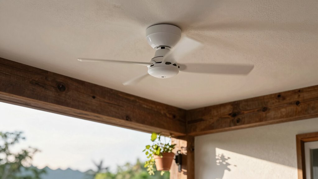 gentle fan prevents ceiling condensation