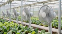 greenhouse winter crop fans