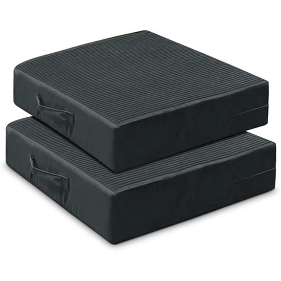 Large Grey Floor Pillows for Sitting and Yoga