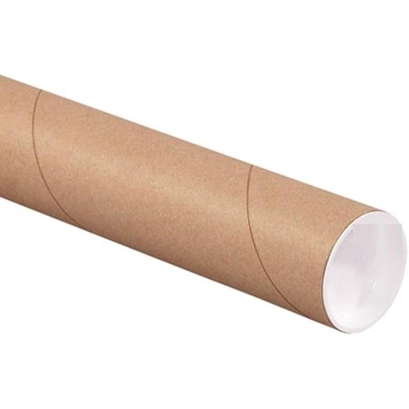 ProLine 2 x 24 Kraft Heavy-Duty Mailing Shipping Tubes with Caps (1 Tube)