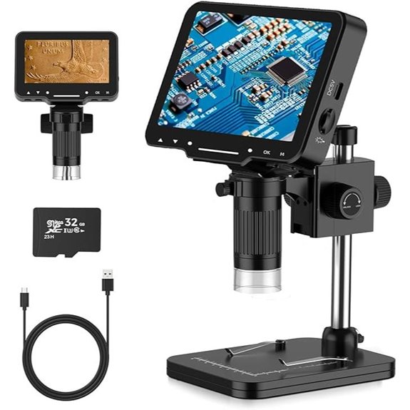 LCD Digital Microscope with 10MP Camera and 1000X Zoom