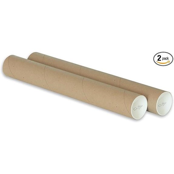 CLAUVINCK Kraft Mailing Tube 2x15 Pack of 2
