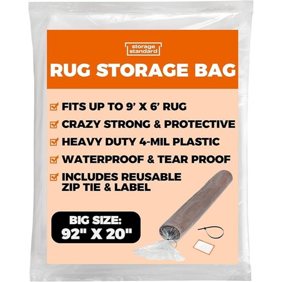 Heavy Duty Rug Storage Bag (92x20 Inches)