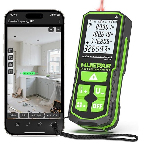 laser distance measure with bluetooth