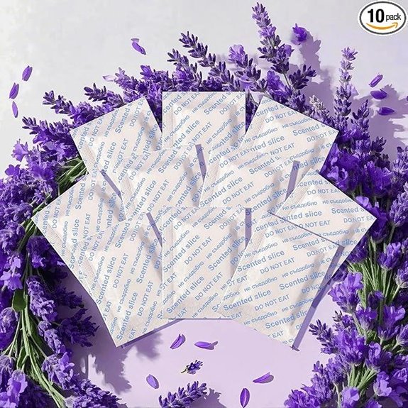 Lavender Scented Sachets – Odor Remover & Freshener (10 Pack)