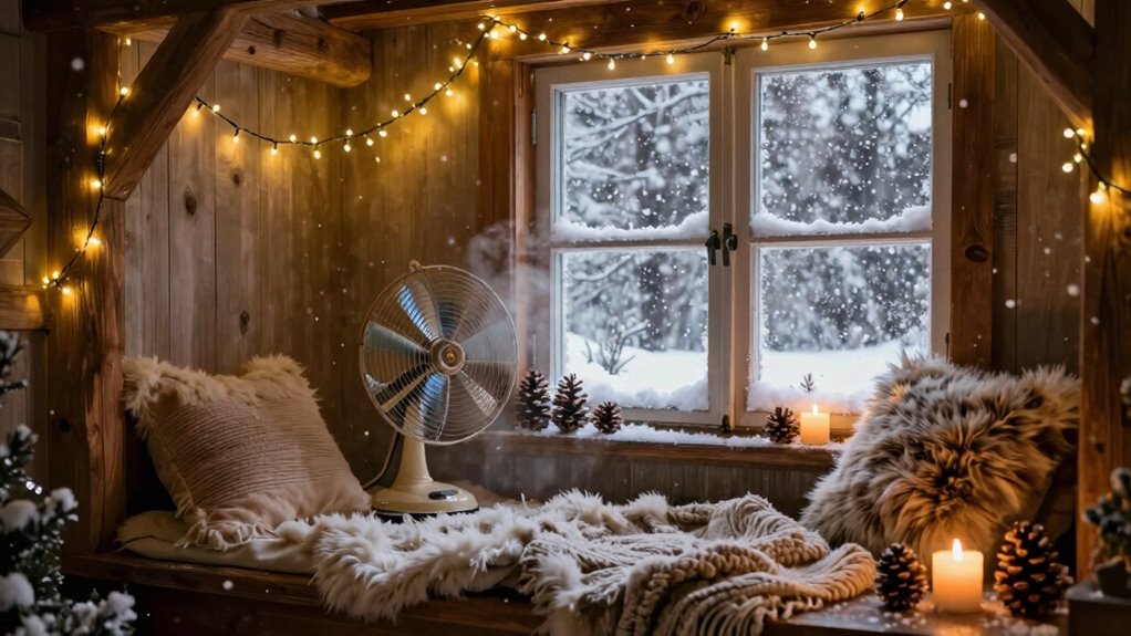 magical winter nook ambiance