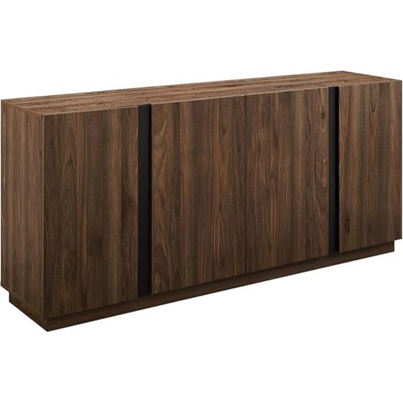 Walker Edison Liss 4-Door Minimalist Sideboard