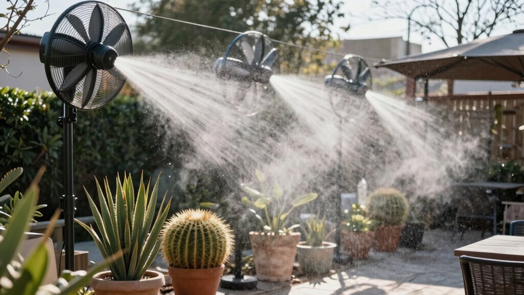 misting fans for winters