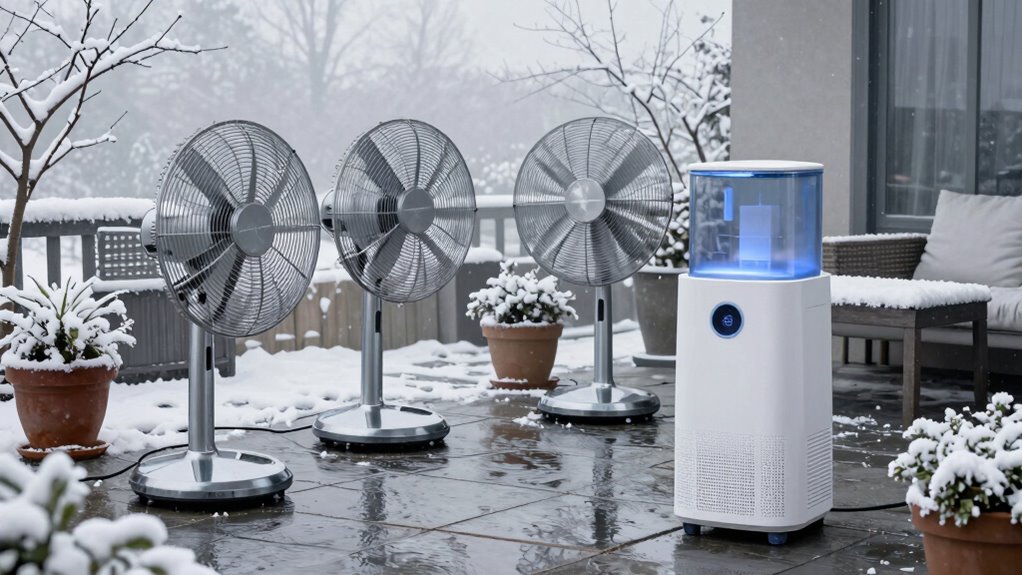 moisture control winter patio