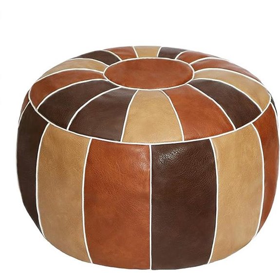 Thgonwid Moroccan Faux Leather Storage Foot Stool