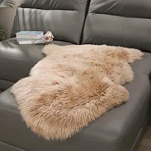 ogland fluffy sheepskin rug