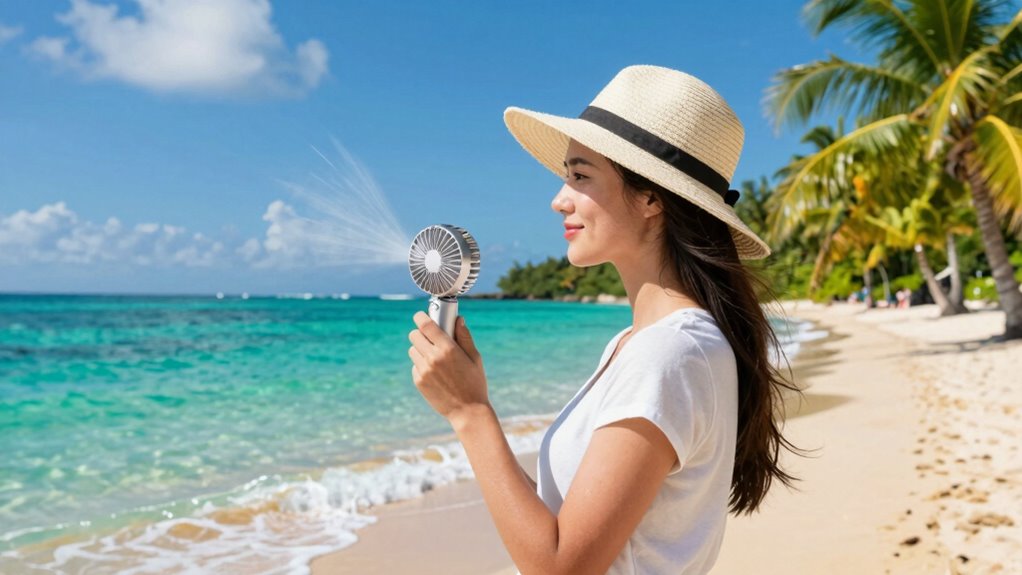 pack fan for warm weather