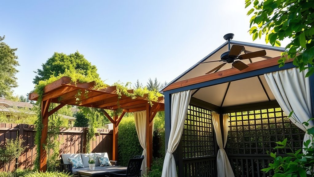 pergolas versus gazebos maintenance