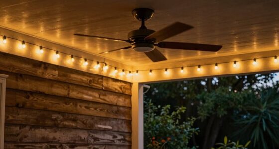 porch lighting with fan
