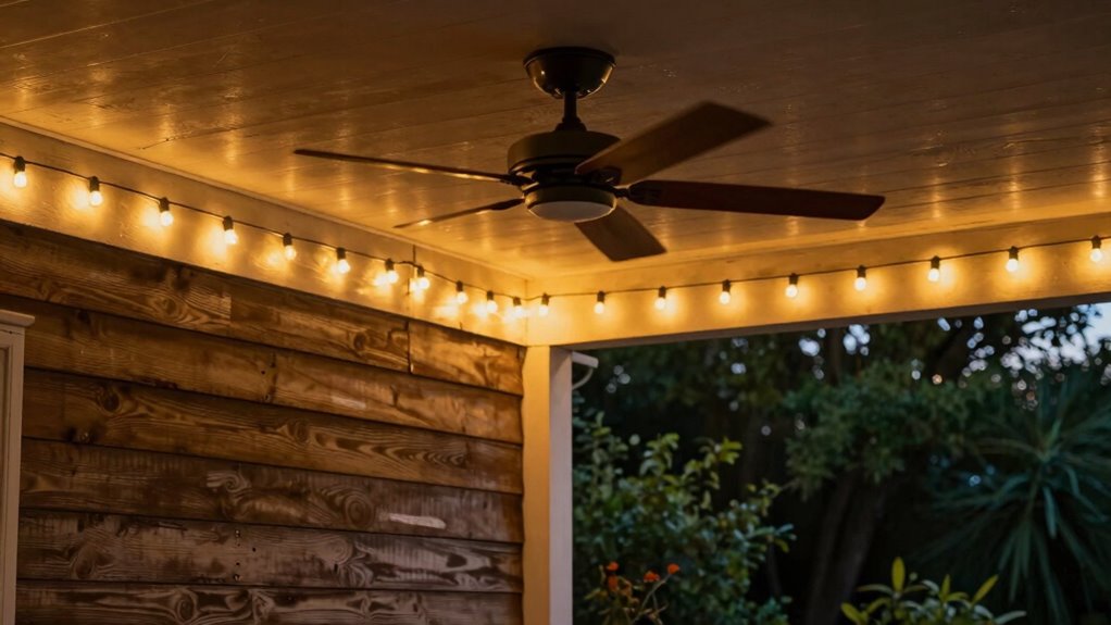 porch lighting with fan