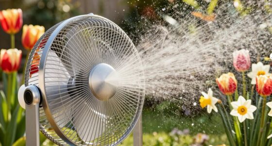 prepare misting fans for spring