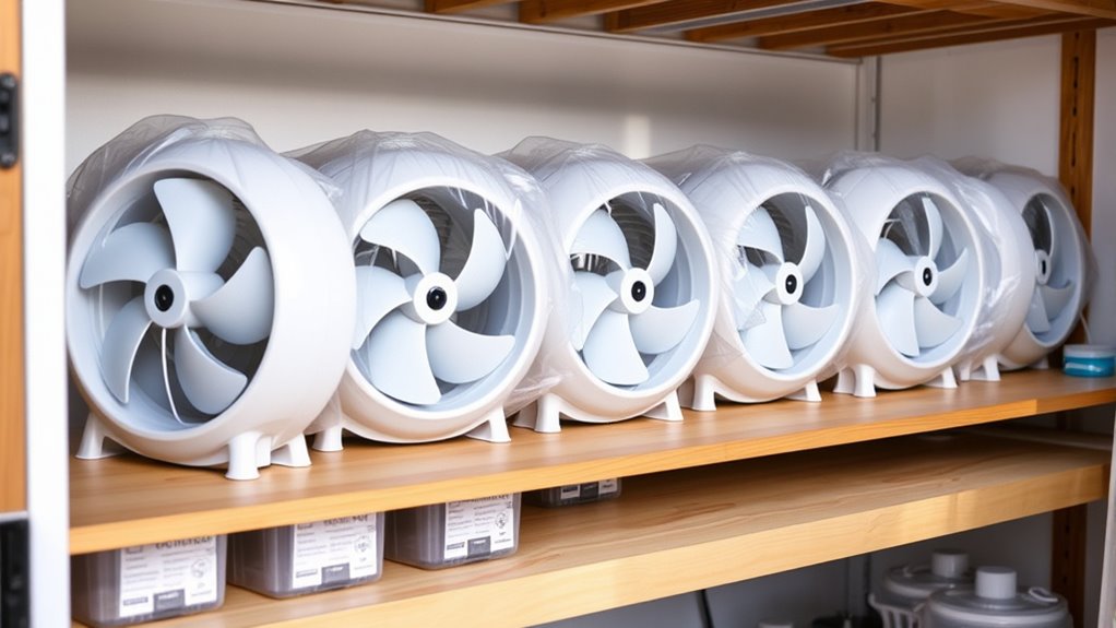 proper misting fan winter storage