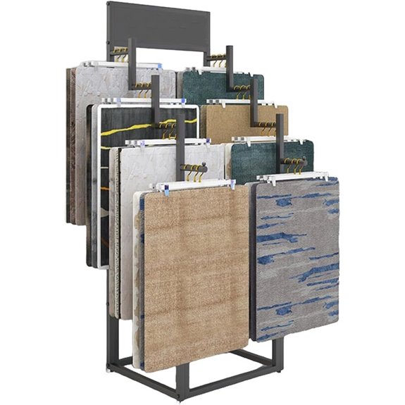 Carpet and Textile Display Rack for Retail Stores